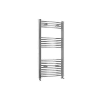 1200x600mm Chrome Heated Towel Rail Curved Bathroom Radiator