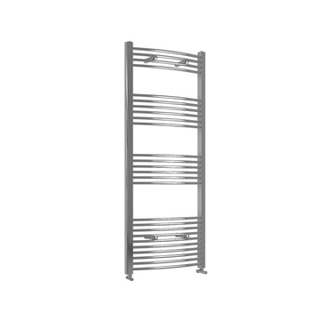 1600x600mm Chrome Heated Towel Rail Curved Bathroom Radiator