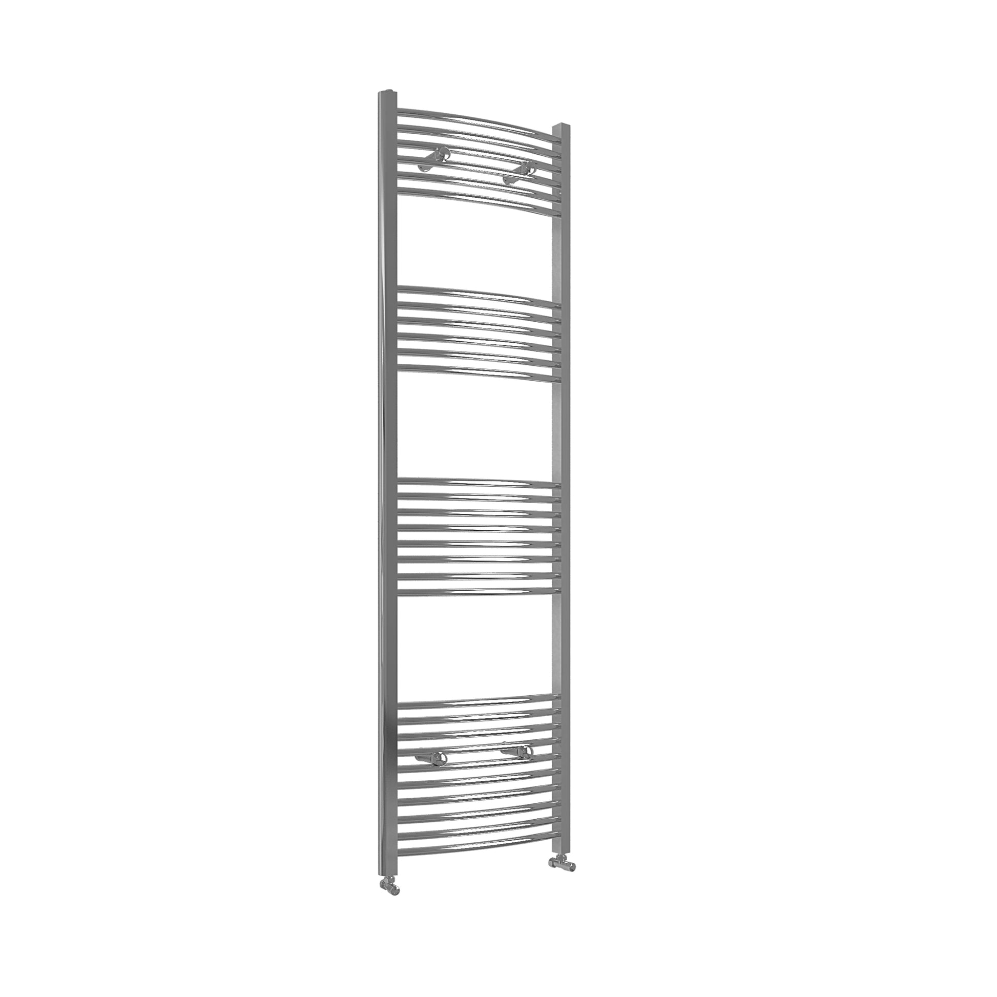 1800x400mm Chrome Heated Towel Rail Curved Bathroom Radiator