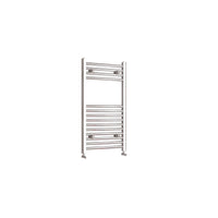 800x450mm Chrome Heated Towel Rail Straight Bathroom Radiator