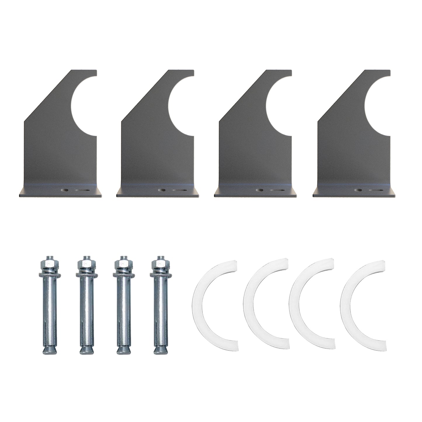 single anthracite oval column radiator accessories