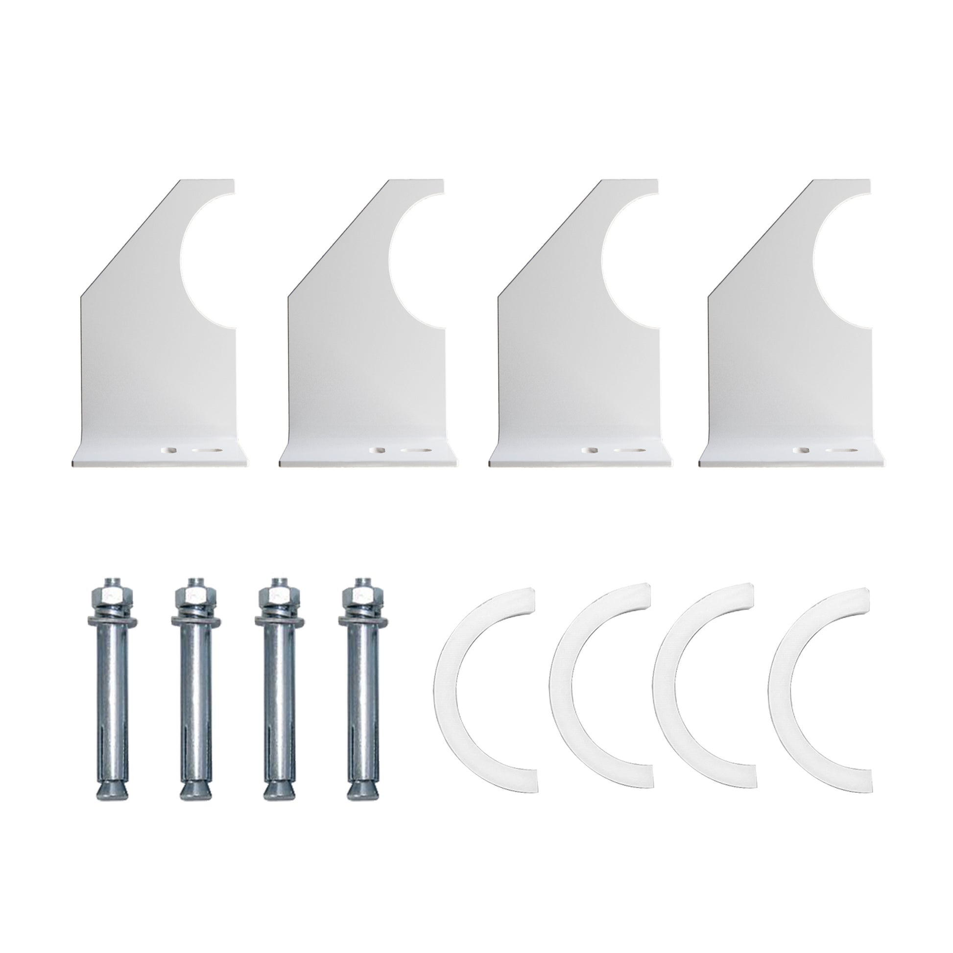 double white oval column radiator accessories