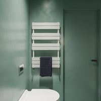 Aidal- Bathroom 1000x600mm White Towel Rail Radiator