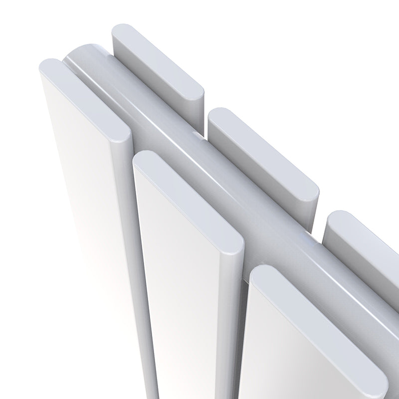 Modern Double White Flat Panel Radiator Detail