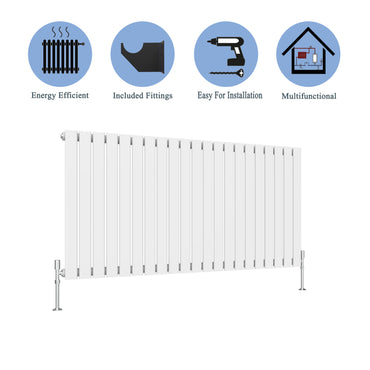 Modern Horizontal Single White Flat Panel Radiator