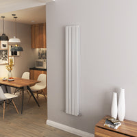 AICA - Modern Vertical 1600x272mm Double White Flat Panel Radiator